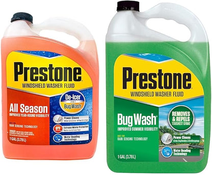 Prestone 3-in-1 All Season Year Round Windshield Washer Fluid 0 Degree (1 Gallon)