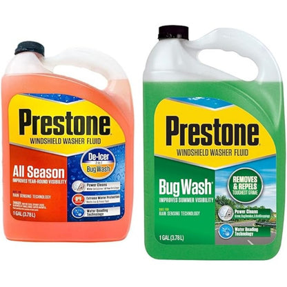 Prestone 3-in-1 All Season Year Round Windshield Washer Fluid 0 Degree (1 Gallon)