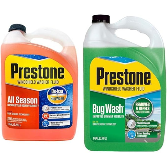 Prestone 3-in-1 All Season Year Round Windshield Washer Fluid 0 Degree (1 Gallon)