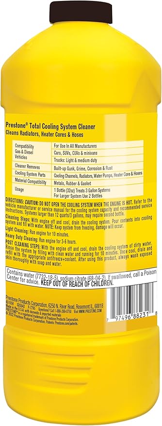 Prestone Products Corp Radiator Flush/Cleaner AS105R