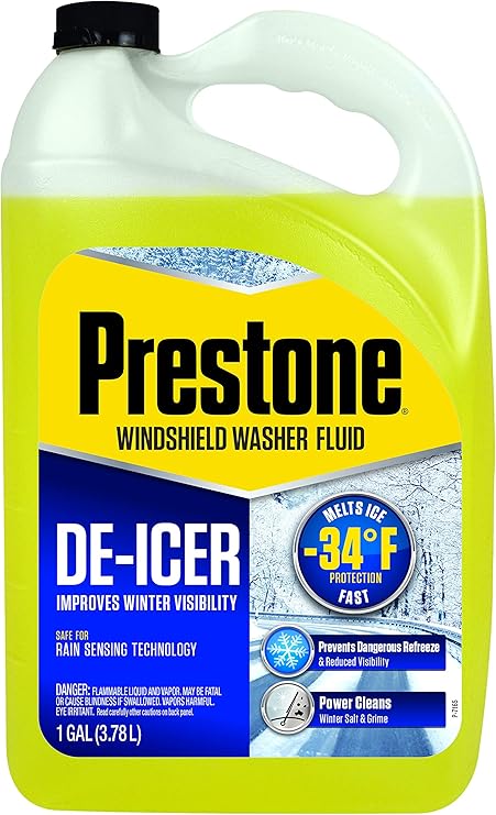 Prestone AS253-6PK De-Icer Windshield Washer Fluid