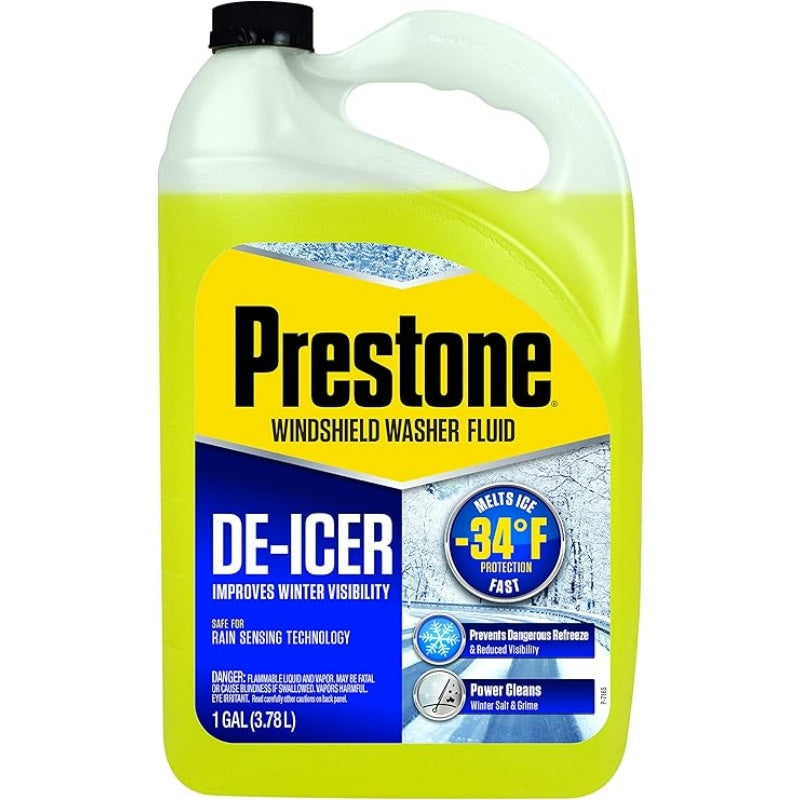 Prestone AS253-6PK De-Icer Windshield Washer Fluid