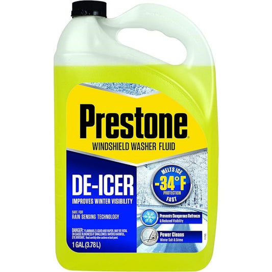 Prestone AS253-6PK De-Icer Windshield Washer Fluid