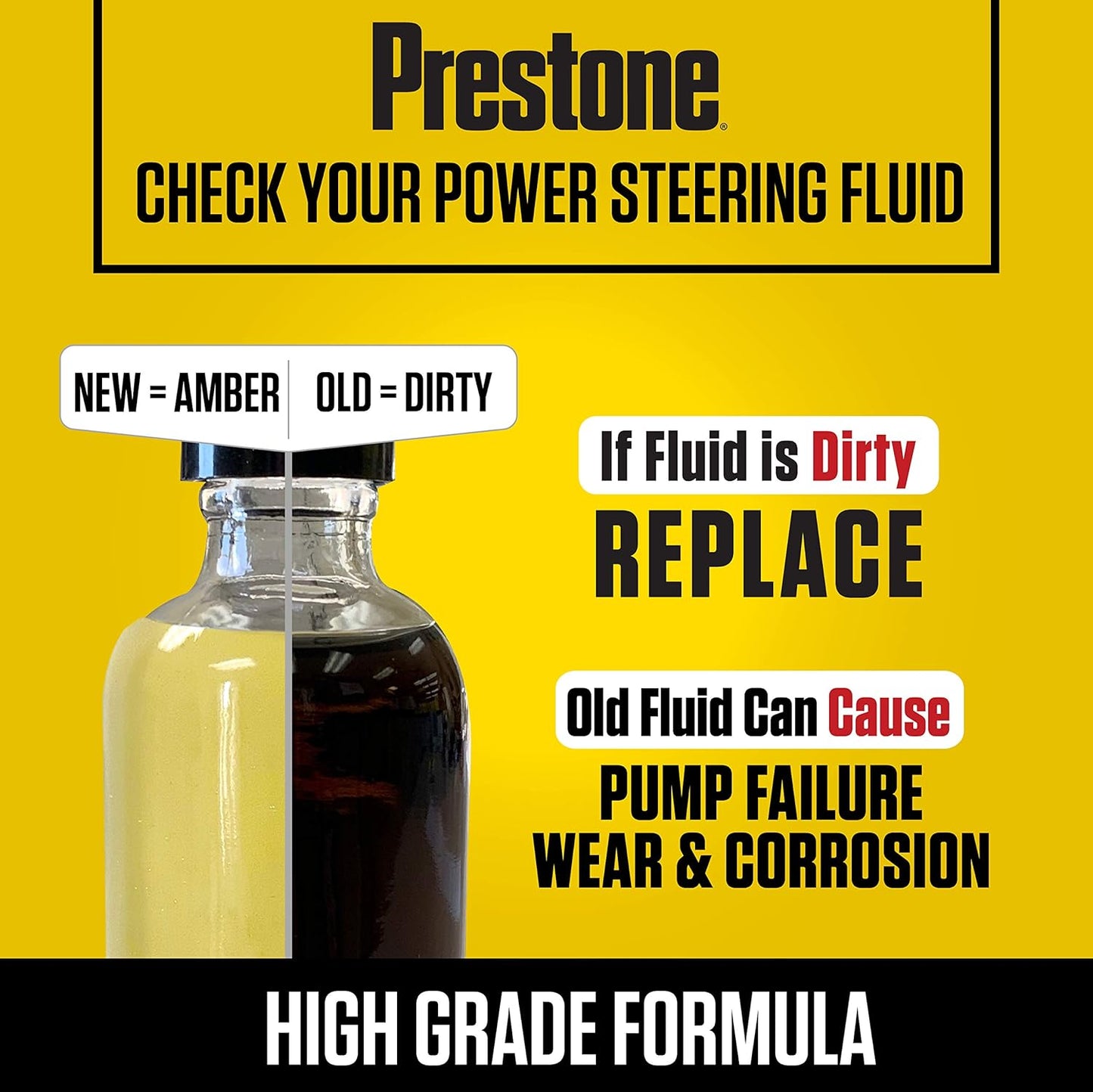Prestone Power Steering Fluid | 12 oz Bottles | Pack of 3