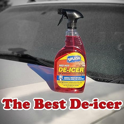 Splash Red Hot De-icer Windshield Trigger Spray 32 Ounces (Pack of 3)